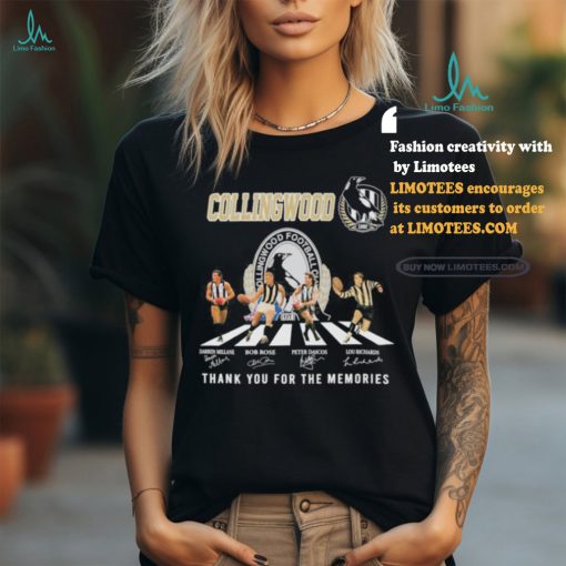 Official Collingwood Magpies Abbey Road Thank You For The Memories Signatures Shirt