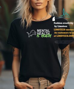 Official Detroit Lions Mental Health Is Health Logo Shirt