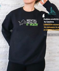 Official Detroit Lions Mental Health Is Health Logo Shirt