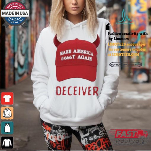 Official Devil hat make America g666t again deceiver T shirt