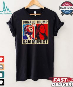 Official Donald Trump or kammunist 2024 president election Kamala T shirt