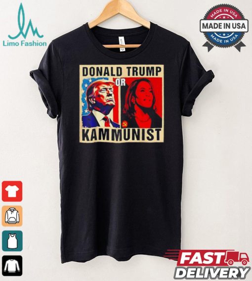 Official Donald Trump or kammunist 2024 president election Kamala T shirt