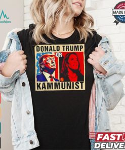 Official Donald Trump or kammunist 2024 president election Kamala T shirt