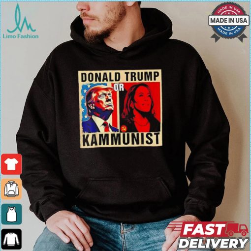 Official Donald Trump or kammunist 2024 president election Kamala T shirt