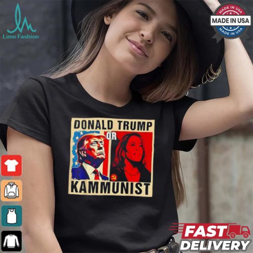 Official Donald Trump or kammunist 2024 president election Kamala T shirt