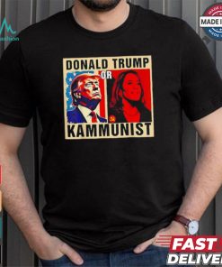 Official Donald Trump or kammunist 2024 president election Kamala T shirt