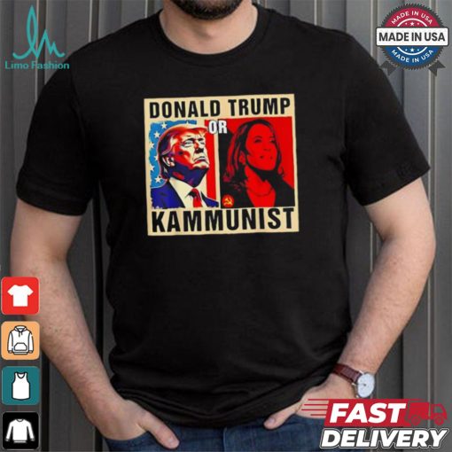 Official Donald Trump or kammunist 2024 president election Kamala T shirt