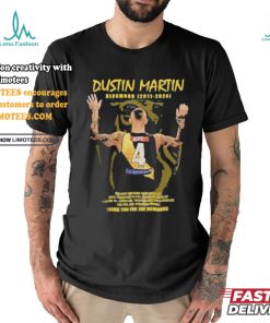 Official Dustin Martin Richmond 2011 2024 Thank You For The Memories Shirt