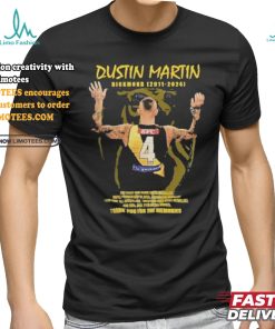 Official Dustin Martin Richmond 2011 2024 Thank You For The Memories Shirt