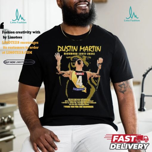 Official Dustin Martin Richmond 2011 2024 Thank You For The Memories Shirt