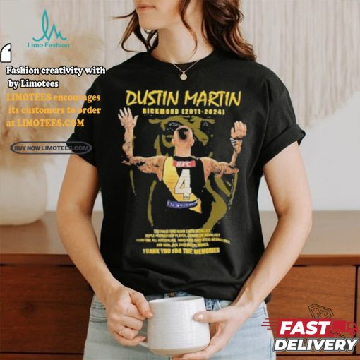 Official Dustin Martin Richmond 2011 2024 Thank You For The Memories Shirt