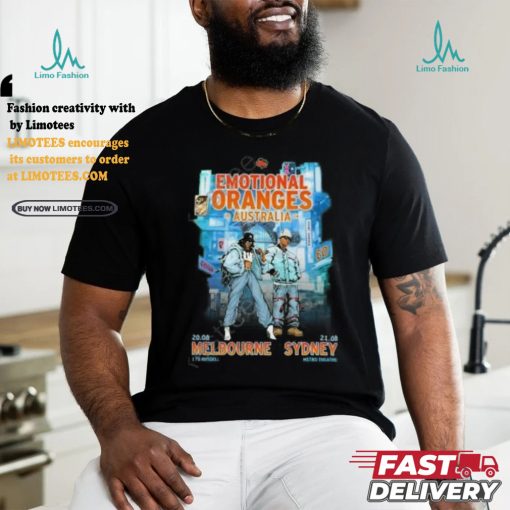 Official Emotional Oranges Australia Melbourne Sydney Exclusive T Shirts