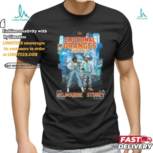 Official Emotional Oranges Australia Melbourne Sydney Exclusive T Shirts