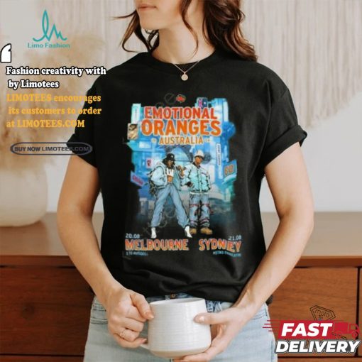 Official Emotional Oranges Australia Melbourne Sydney Exclusive T Shirts