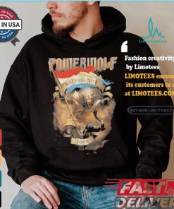 Official Esch Sur Alzette Powerwolf Wolfsnächte Tour 2024 shirt