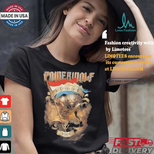 Official Esch Sur Alzette Powerwolf Wolfsnächte Tour 2024 shirt