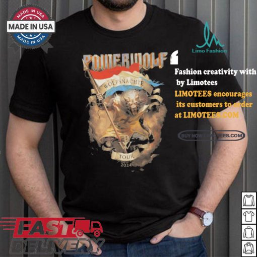 Official Esch Sur Alzette Powerwolf Wolfsnächte Tour 2024 shirt