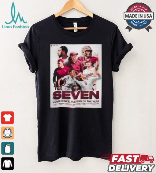 Official FSU Seminoles 2023 – 24 Seven Conference Players Of The Year shirt