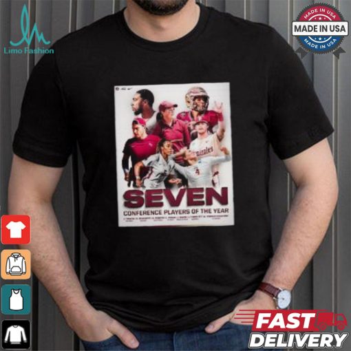 Official FSU Seminoles 2023 – 24 Seven Conference Players Of The Year shirt