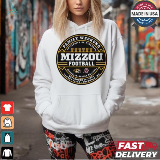 Official Family Weekend University Of Missouri Mizzou Tigers 2024 MU vs Boston College Game Day t shirt