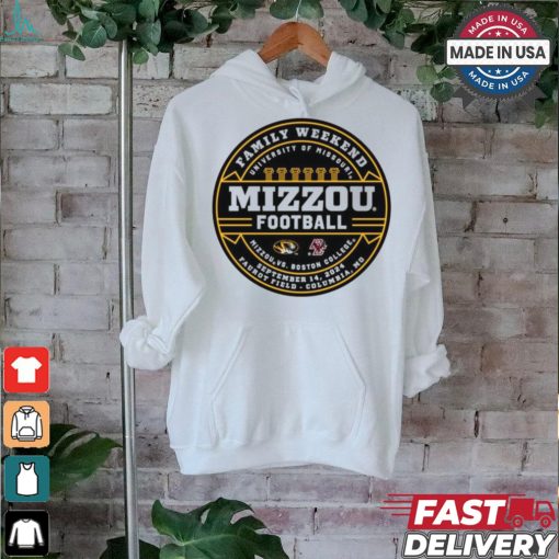 Official Family Weekend University Of Missouri Mizzou Tigers 2024 MU vs Boston College Game Day t shirt