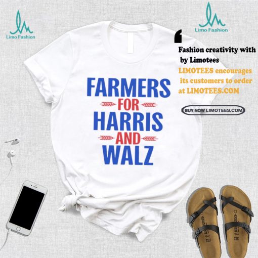 Official Farmers For Kamala Harris and Tim Walz 2024 USA T Shirt