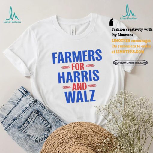 Official Farmers For Kamala Harris and Tim Walz 2024 USA T Shirt