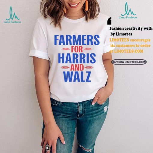Official Farmers For Kamala Harris and Tim Walz 2024 USA T Shirt
