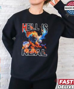 Official Fc cincinnatI hell is real firey pursuit T shirt
