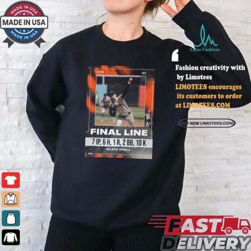 Official Final Line Blake Snell Poster shirt