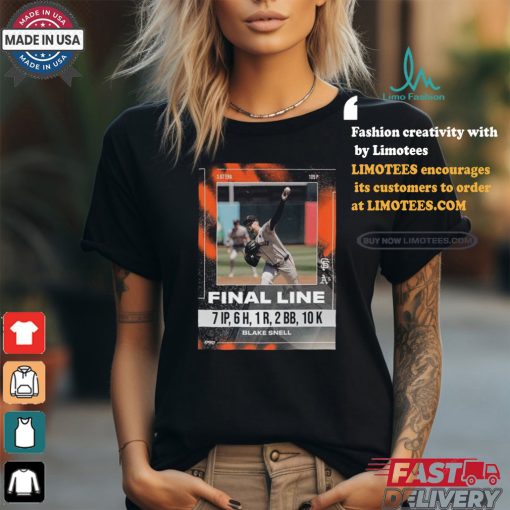 Official Final Line Blake Snell Poster shirt
