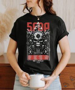 Official Five finger death punch north American tour gearhead 2024 tour with tour dates shirt