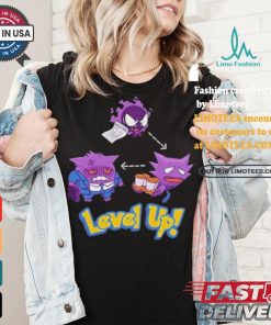 Official Gengar Pokemon Level Up Shirt