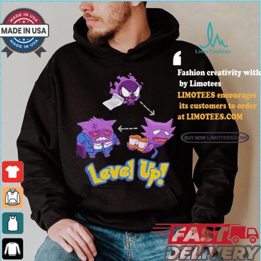 Official Gengar Pokemon Level Up Shirt