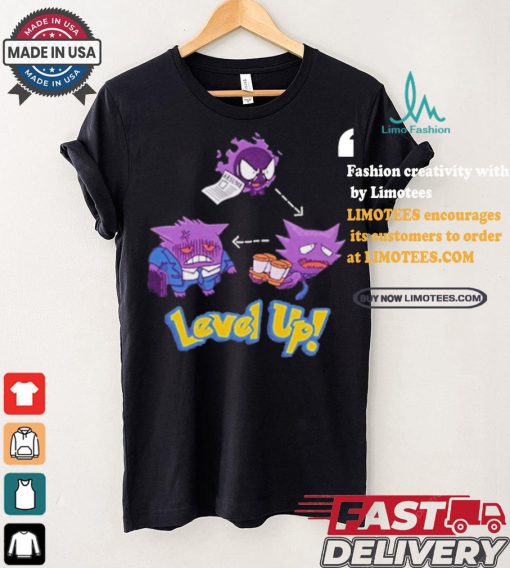 Official Gengar Pokemon Level Up Shirt