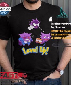 Official Gengar Pokemon Level Up Shirt