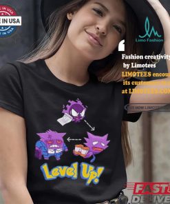Official Gengar Pokemon Level Up Shirt