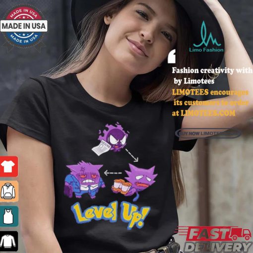 Official Gengar Pokemon Level Up Shirt