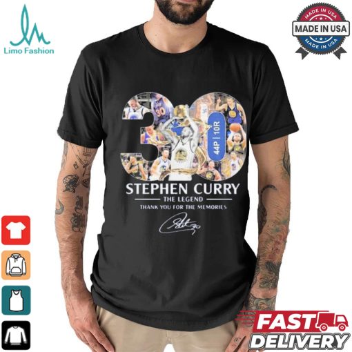 Official Golden State Warriors Stephen Curry The Legend Thank You T Shirt