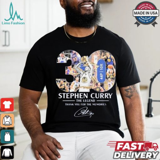 Official Golden State Warriors Stephen Curry The Legend Thank You T Shirt