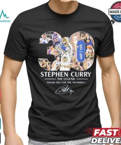 Official Golden State Warriors Stephen Curry The Legend Thank You T Shirt