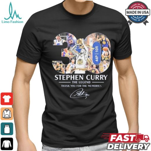 Official Golden State Warriors Stephen Curry The Legend Thank You T Shirt