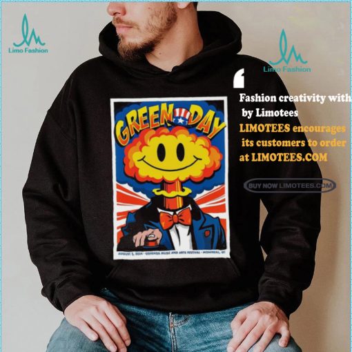 Official Green Day Show In Montreal Qc On Aug 3 2024 Poster Shirt