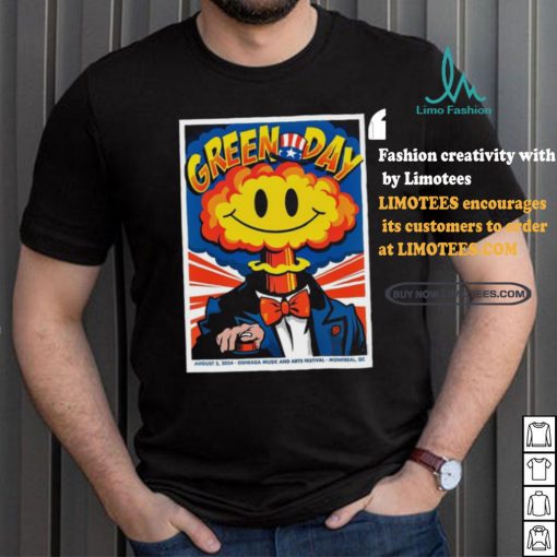 Official Green Day Show In Montreal Qc On Aug 3 2024 Poster Shirt