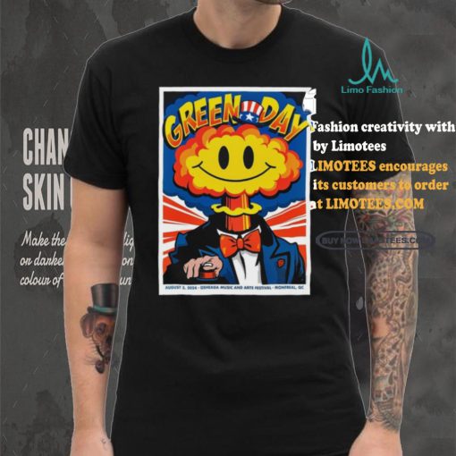 Official Green Day Show In Montreal Qc On Aug 3 2024 Poster Shirt