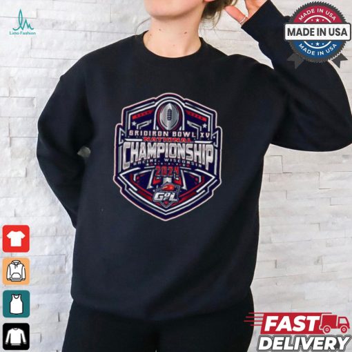 Official Gridiron BOWL XV National Championship Racine Wisconsin 2024 Shirt