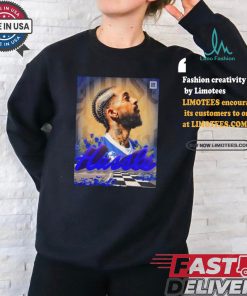 Official Happy Heavenly Birthday Nipsey Hussle He Would Have Turned 39 Today Poster shirt