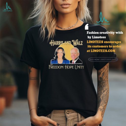 Official Harris and Walz Freedom Hope Unity Shirt
