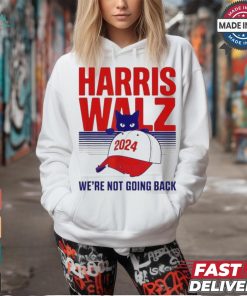 Official Harris walz we’re not going back cat lady 2024 T shirt