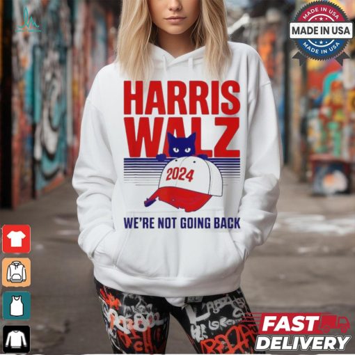 Official Harris walz we’re not going back cat lady 2024 T shirt